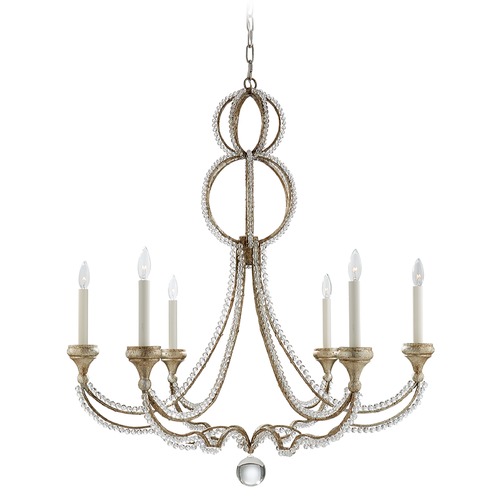 Visual Comfort Signature Collection Niermann Weeks Milan Chandelier in Venetian Silver by Visual Comfort Signature NW5031VS