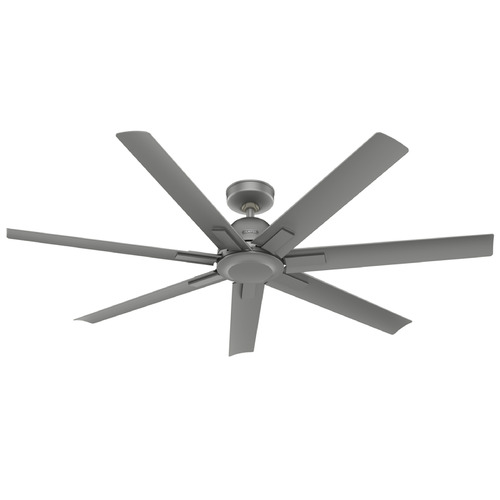 Hunter Fan Company Downtown Matte Silver Ceiling Fan Without Light
