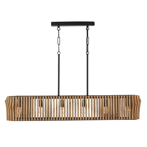 HomePlace by Capital Lighting Archer 41-Inch Linear Light in Light Wood & Black by Capital Lighting 844661WK