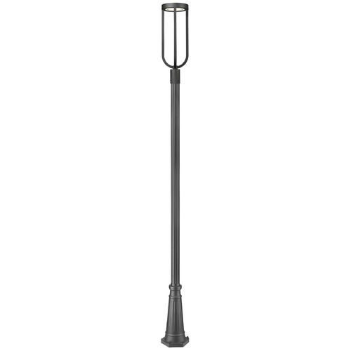 Z-Lite Leland Sand Black LED Post Light