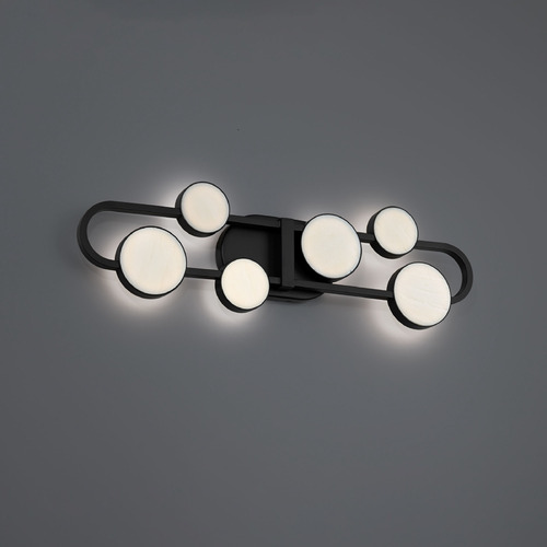 Modern Forms by WAC Lighting Modern Forms Tableau Black LED Vertical Bathroom Light WS-42525-30-BK