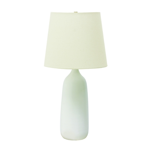 Scatchard Stoneware Table Lamp in White Matte by House of Troy Lighting