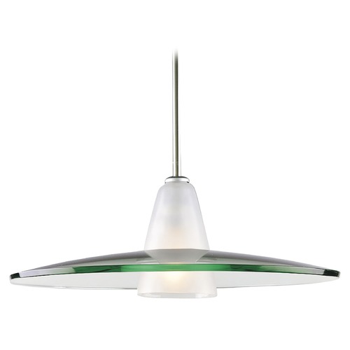 Progress Lighting Modern Pendant in Brushed Nickel by Progress Lighting P5012-09