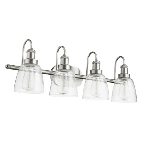 Satin Nickel Bathroom Light by Quorum Lighting