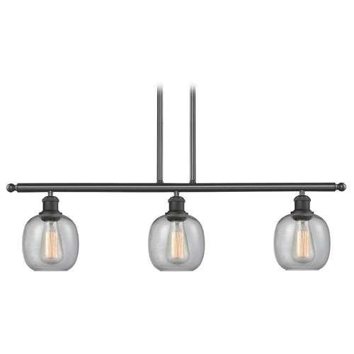 Innovations Lighting Innovations Lighting Belfast Matte Black Island Light with Globe Shade 516-3I-BK-G104