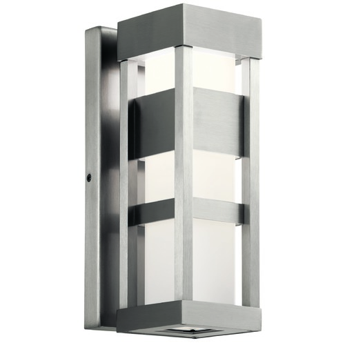 Kichler Lighting Ryler 12-Inch Brushed Aluminum LED Outdoor Wall Light by Kichler Lighting 59035BALED