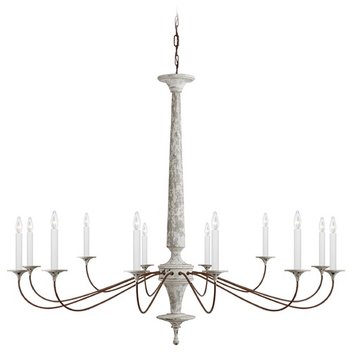 Visual Comfort Signature Collection Suzanne Kasler Bordeaux Grande Chandelier by Visual Comfort Signature SK5350SWHNR