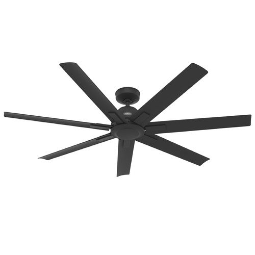 Hunter Fan Company Downtown Matte Black Ceiling Fan Without Light