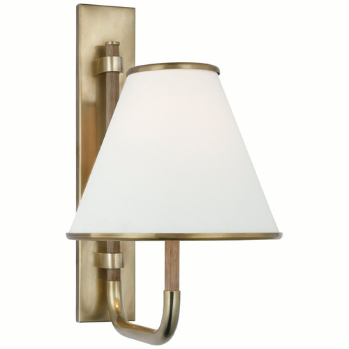 Visual Comfort Signature Collection Marie Flanigan Rigby Wall Sconce in Brass & Oak by VC Signature MF2055SBNOL