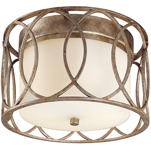 Troy Lighting Sausalito Silver Gold Flushmount Light
