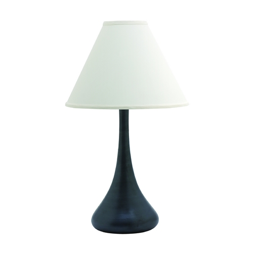 House of Troy Lighting Scatchard Stoneware Table Lamp in Black Matte by House of Troy Lighting GS801-BM