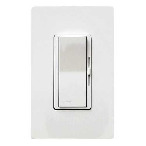 Lutron Dimmer Controls Diva Preset Incandescent/Halogen Dimmer with Locator Light 1000W DV10PH-WH