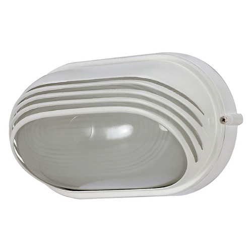 Nuvo Lighting Semi Gloss White Outdoor Wall Light by Nuvo Lighting 60/522