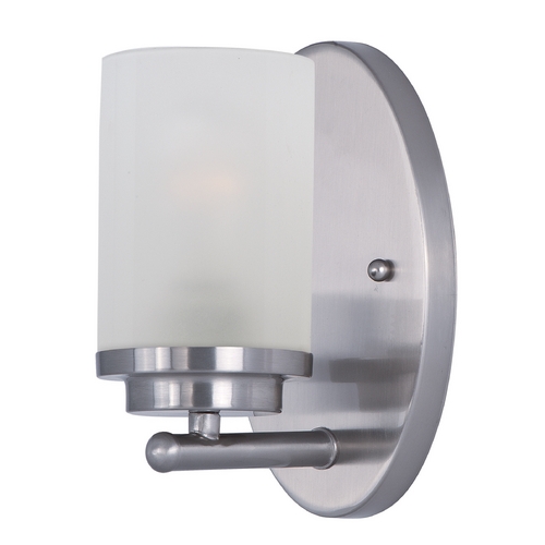 Maxim Lighting Corona Satin Nickel Sconce by Maxim Lighting 10211FTSN