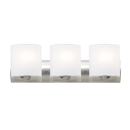 Besa Lighting Besa Lighting Celtic Satin Nickel LED Bathroom Light 3WZ-CELTICCL-LED-SN