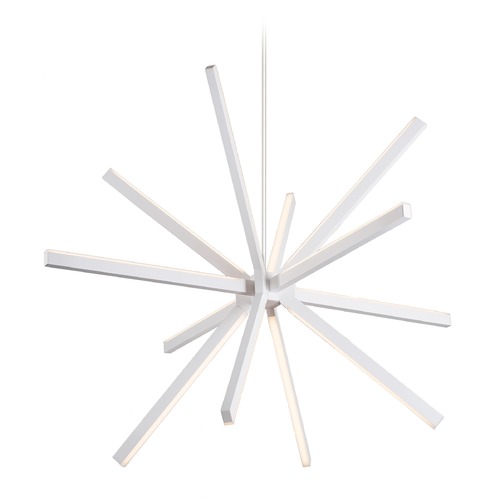 Mid-Century Modern White LED Pendant 3000K 5040LM by Kuzco Lighting