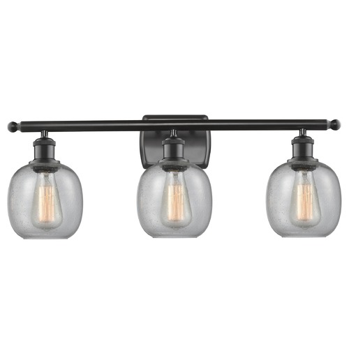 Innovations Lighting Innovations Lighting Belfast Matte Black Bathroom Light 516-3W-BK-G104