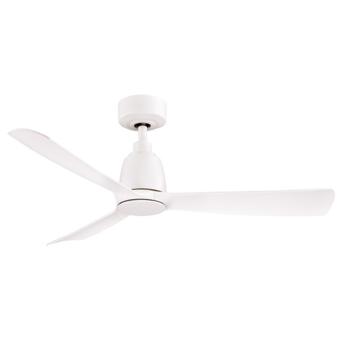 Fanimation Fans Kute 44 Matte White Ceiling Fan Without Light