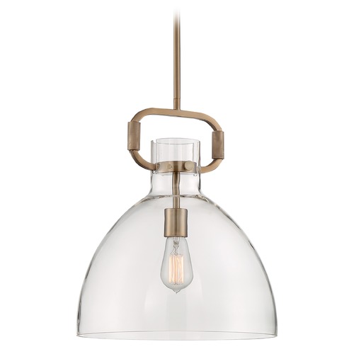 Satco Lighting Teresa Burnished Brass Pendant by Satco Lighting 60/7142