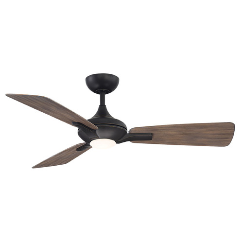Modern Forms by WAC Lighting Modern Forms Mykonos Oil Rubbed Bronze & Barn Wood LED Ceiling Fan with Light FR-W1819-52L35OBBW