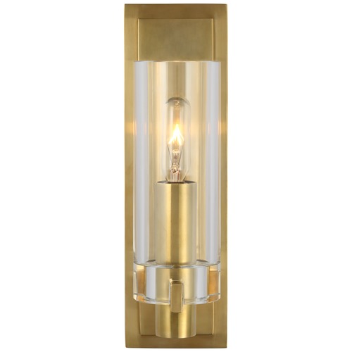 Visual Comfort Signature Collection Chapman & Myers Sonnet Sconce in Antique Brass by Visual Comfort Signature CHD2630ABCG