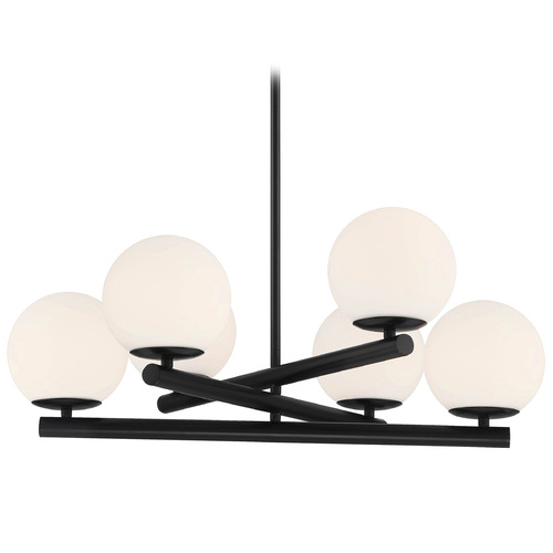 Designers Fountain Crown Heights Matte Black Chandelier