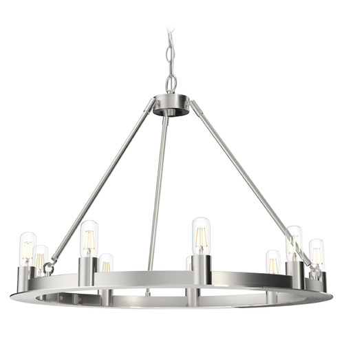 Hunter Fan Company Saddlewood Brushed Nickel Chandelier