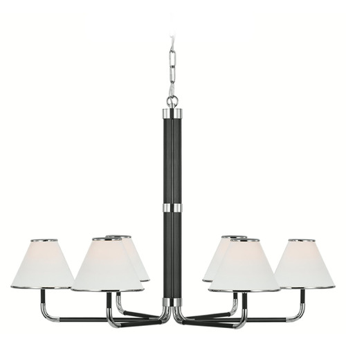 Visual Comfort Signature Collection Marie Flanigan Rigby XL Chandelier in Nickel by VC Signature MF5056PNEBL