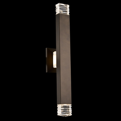 Allegri Lighting Allegri Crystal Esterno Cristallo Warm Bronze LED Outdoor Wall Light 099022-063-FR001