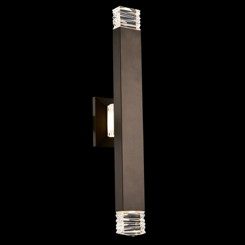 Allegri Crystal Esterno Cristallo Warm Bronze LED Outdoor Wall Light