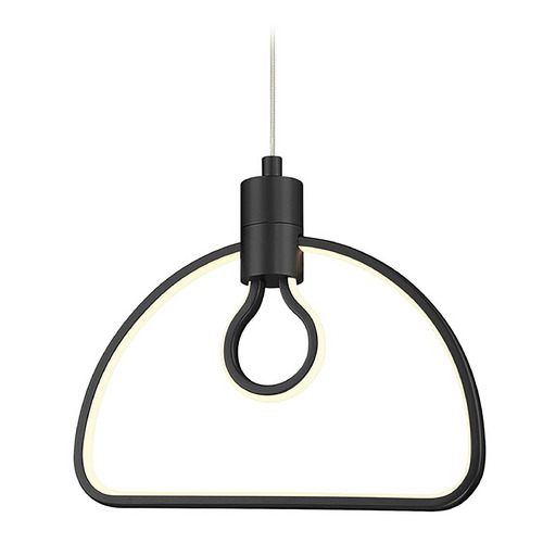 George Kovacs Edison's Outline Coal Black LED Pendant Light