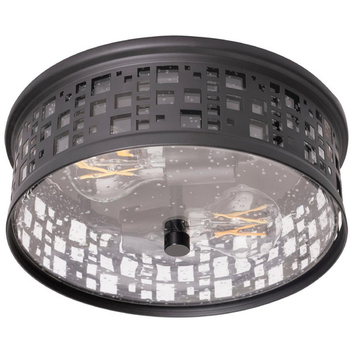 Afx Lighting Roscoe Black Flushmount Light