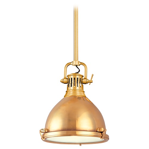 Pelham Pendant in Aged Brass by Hudson Valley Lighting