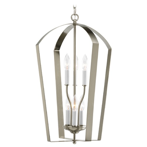 Progress Lighting Gather Lantern in Brushed Nickel by Progress Lighting P3929-09