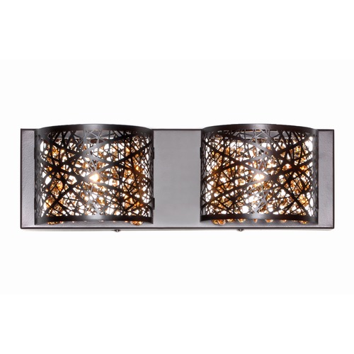 Inca 15.75-Inch Vanity Light in Bronze by ET2 Lighting