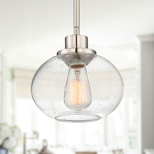 Trilogy Pendant in Brushed Nickel by Quoizel Lighting