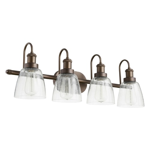 Quorum Lighting Oiled Bronze Bathroom Light by Quorum Lighting 508-4-86