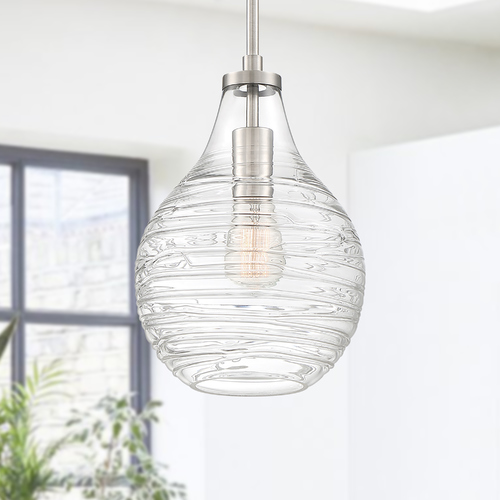Genie Brushed Nickel Pendant by Quoizel Lighting