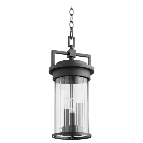 Dimas Noir Outdoor Hanging Light by Quorum Lighting