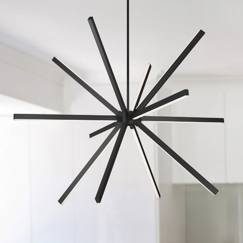 Kuzco Lighting Mid-Century Modern Black LED Pendant 3000K 6480LM by Kuzco Lighting CH14356-BK