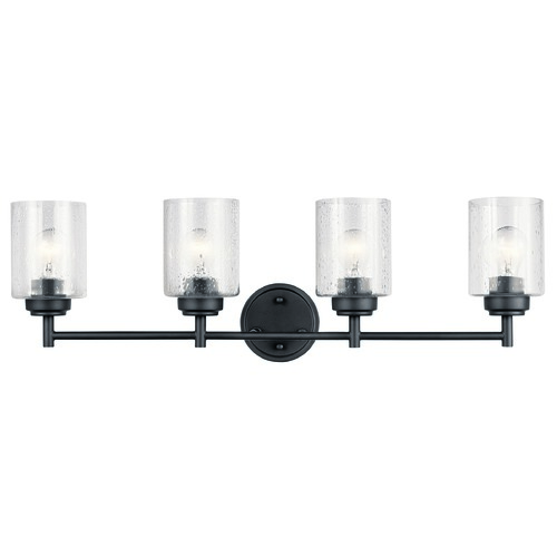 Winslow 30-Inch Black Vanity Light by Kichler Lighting