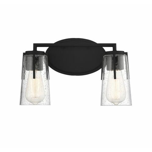 Sacremento 14-Inch Bath Light in Black by Savoy House