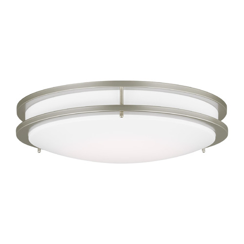 Mahone 17.75-Inch Painted Brushed Nickel LED Flush Mount by Generation Lighting