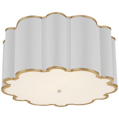 Alexa Hampton Markos Grande Flush Mount in White by Visual Comfort Signature