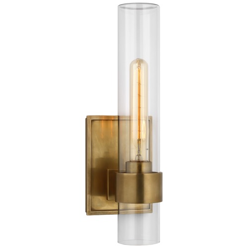 Visual Comfort Signature Collection Ian K. Fowler Presidio Outdoor Sconce in Brass by Visual Comfort Signature S2168HABCG