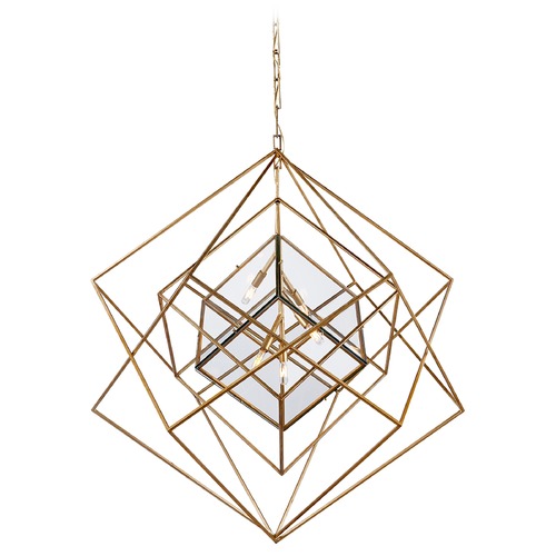 Visual Comfort Signature Collection Kelly Wearstler Cubist Chandelier in Gild by Visual Comfort Signature KW5022GCG