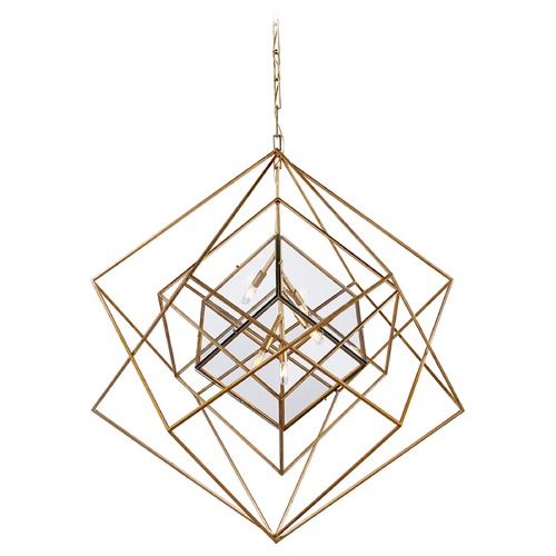 Kelly Wearstler Cubist Chandelier in Gild by Visual Comfort Signature