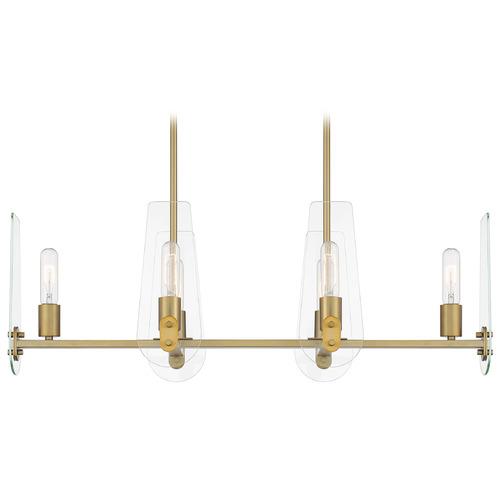 Designers Fountain Bergen Beach Brushed Gold Island Light