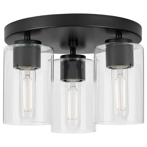 Progress Lighting Progress Lighting Atwell 1-Light Matte Black Semi-Flush Mount P350237-31M