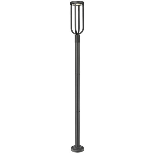 Z-Lite Leland Sand Black LED Post Light